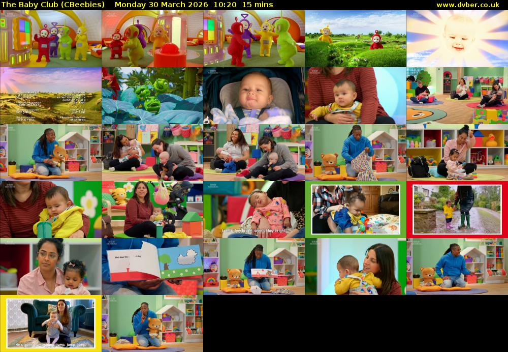 The Baby Club (CBeebies) Monday 30 March 2026 10:20 - 10:35