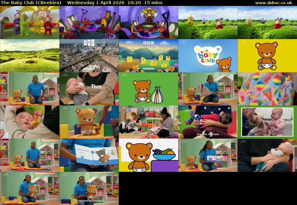 The Baby Club (CBeebies) Wednesday 1 April 2026 10:20 - 10:35