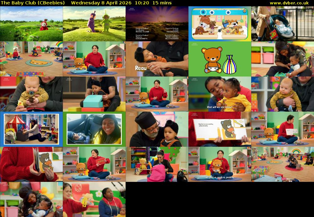 The Baby Club (CBeebies) Wednesday 8 April 2026 10:20 - 10:35