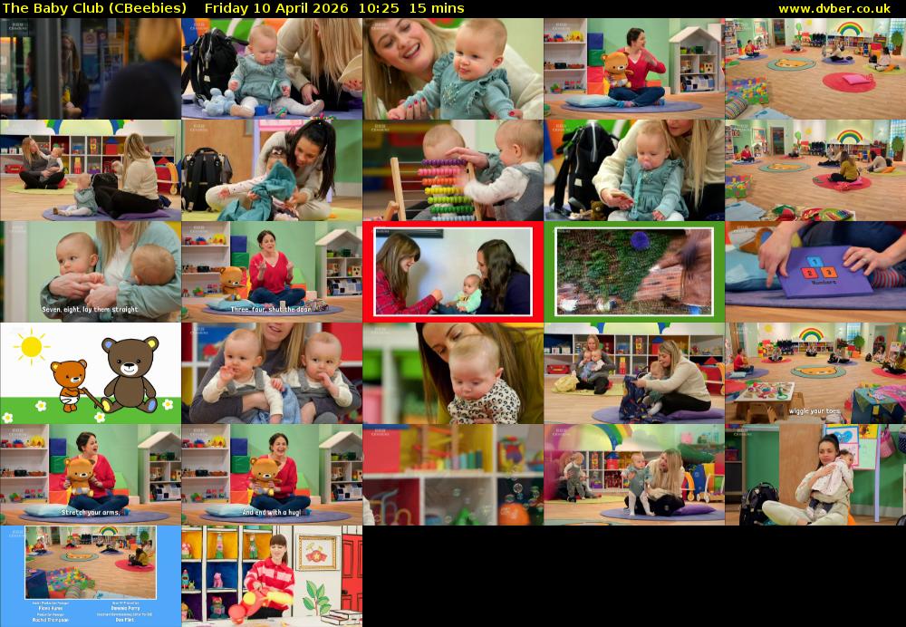 The Baby Club (CBeebies) Friday 10 April 2026 10:25 - 10:40