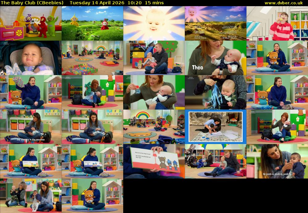 The Baby Club (CBeebies) Tuesday 14 April 2026 10:20 - 10:35