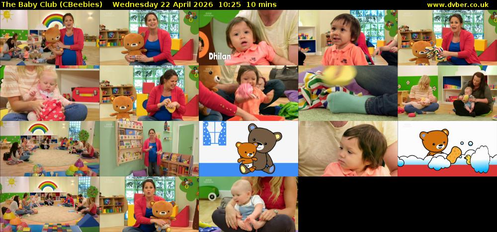 The Baby Club (CBeebies) Wednesday 22 April 2026 10:25 - 10:35
