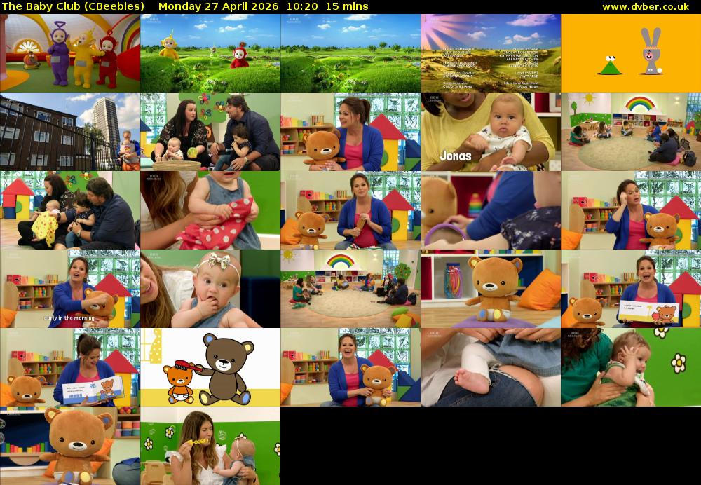 The Baby Club (CBeebies) Monday 27 April 2026 10:20 - 10:35