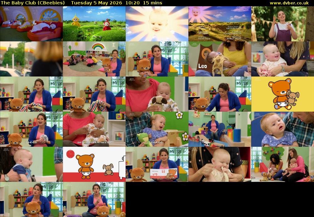 The Baby Club (CBeebies) Tuesday 5 May 2026 10:20 - 10:35
