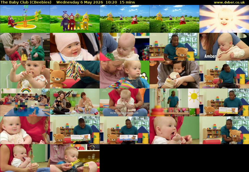 The Baby Club (CBeebies) Wednesday 6 May 2026 10:20 - 10:35