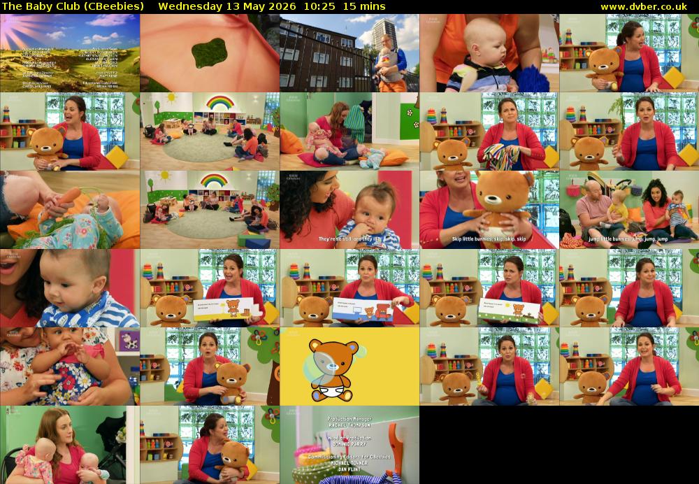The Baby Club (CBeebies) Wednesday 13 May 2026 10:25 - 10:40