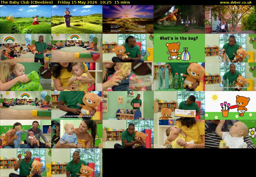 The Baby Club (CBeebies) Friday 15 May 2026 10:25 - 10:40