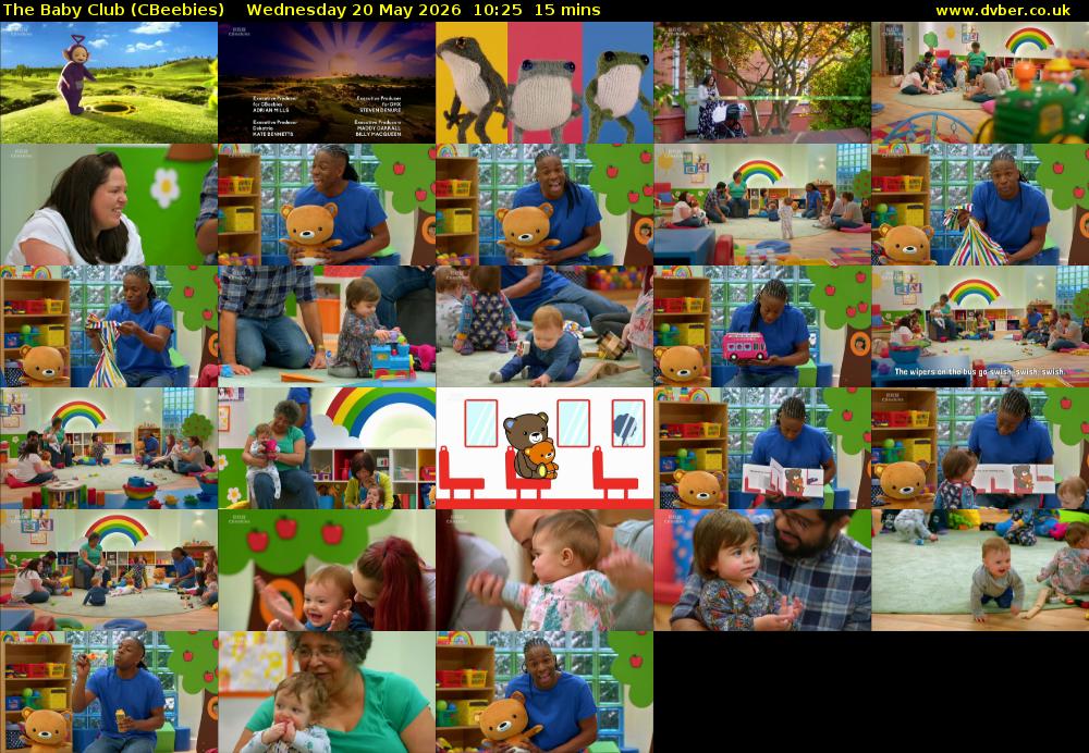 The Baby Club (CBeebies) Wednesday 20 May 2026 10:25 - 10:40