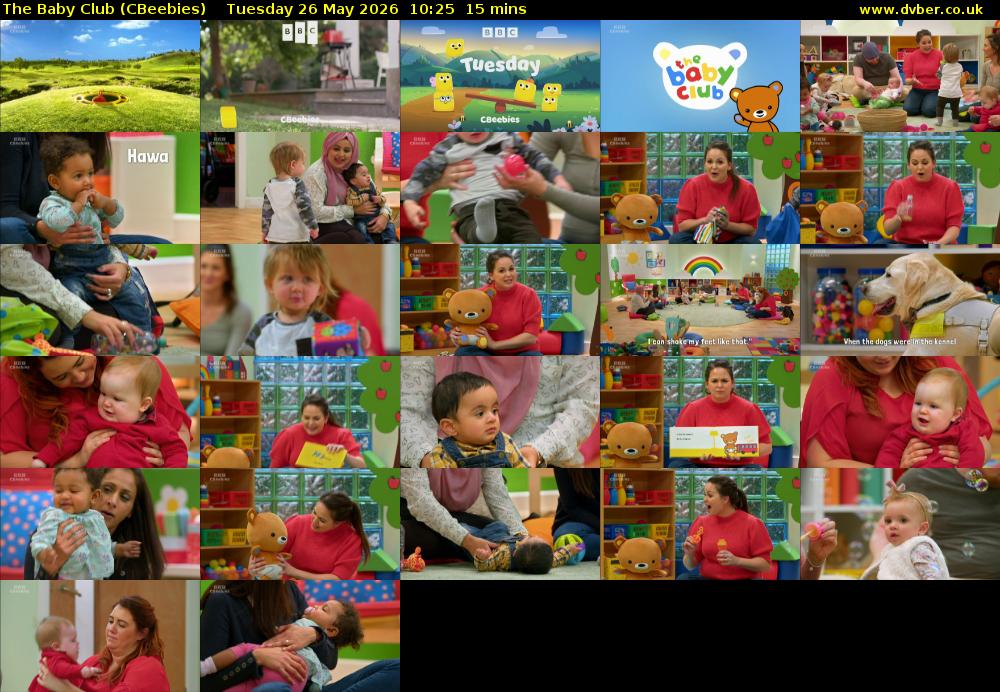 The Baby Club (CBeebies) Tuesday 26 May 2026 10:25 - 10:40