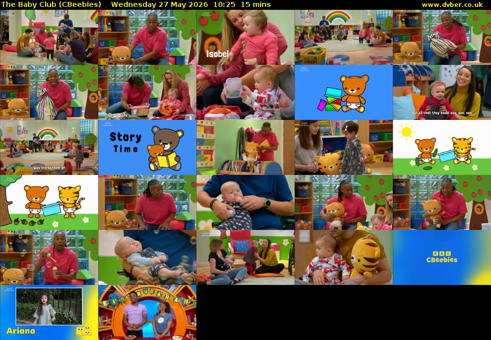 The Baby Club (CBeebies) Wednesday 27 May 2026 10:25 - 10:40