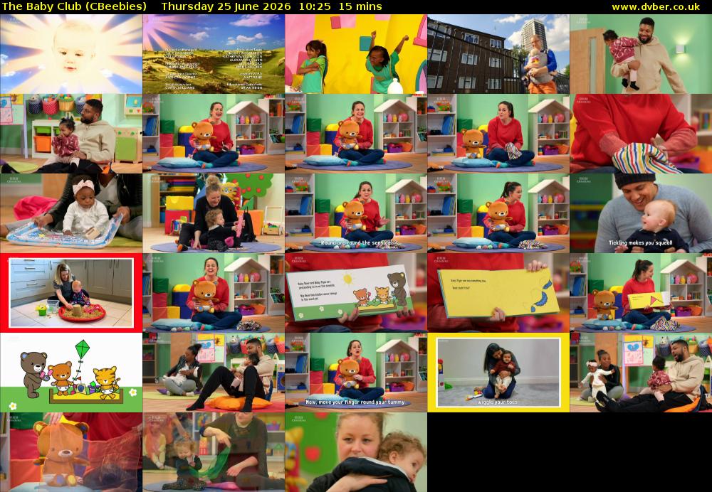 The Baby Club (CBeebies) Thursday 25 June 2026 10:25 - 10:40