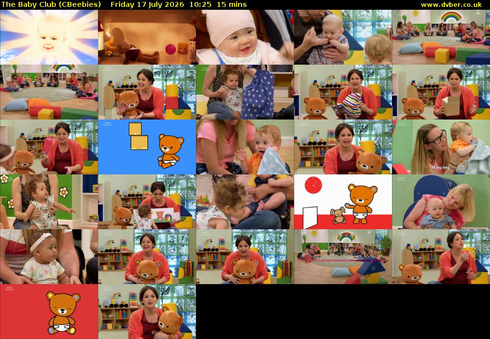 The Baby Club (CBeebies) Friday 17 July 2026 10:25 - 10:40
