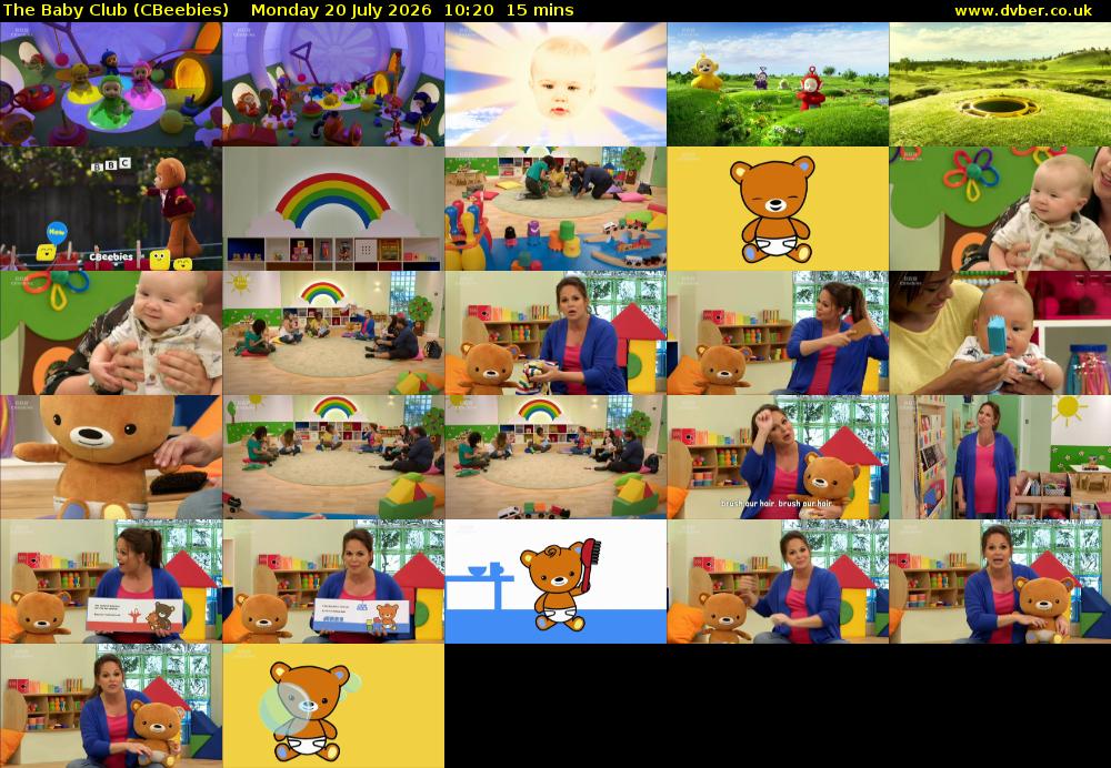 The Baby Club (CBeebies) Monday 20 July 2026 10:20 - 10:35