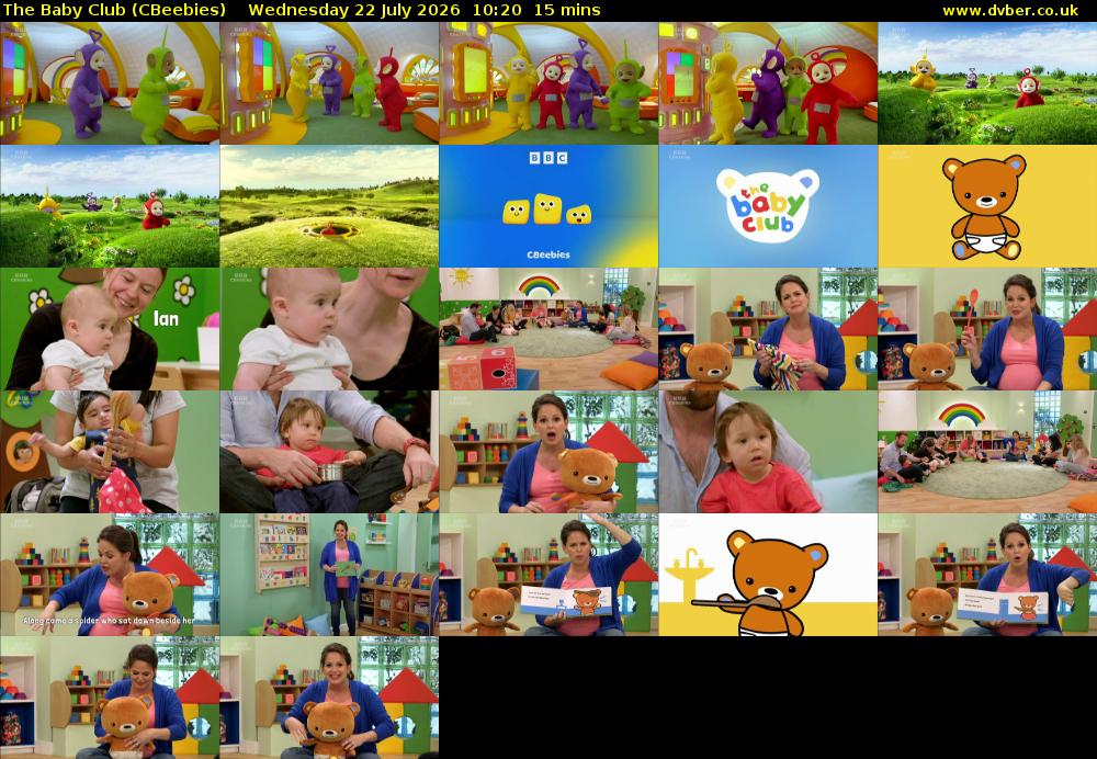 The Baby Club (CBeebies) Wednesday 22 July 2026 10:20 - 10:35