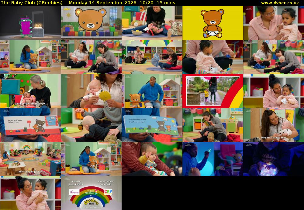 The Baby Club (CBeebies) Monday 14 September 2026 10:20 - 10:35