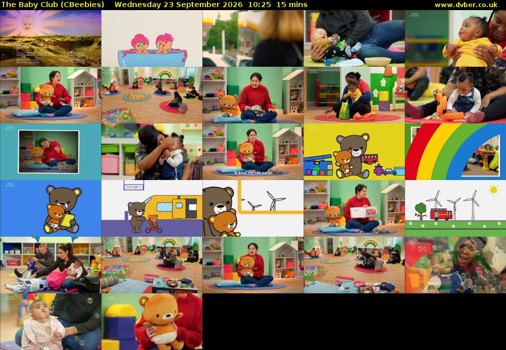 The Baby Club (CBeebies) Wednesday 23 September 2026 10:25 - 10:40