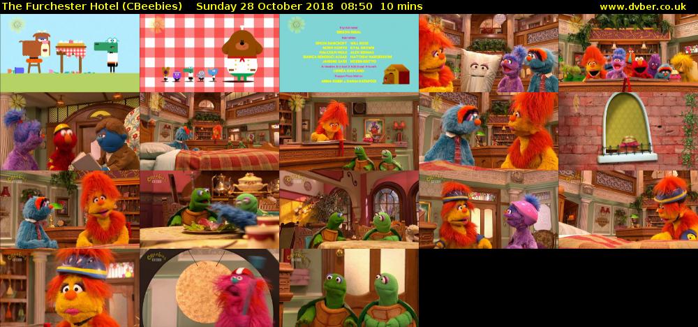 The Furchester Hotel (CBeebies) Sunday 28 October 2018 08:50 - 09:00