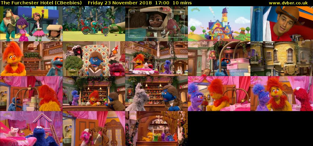 The Furchester Hotel (CBeebies) Friday 23 November 2018 17:00 - 17:10