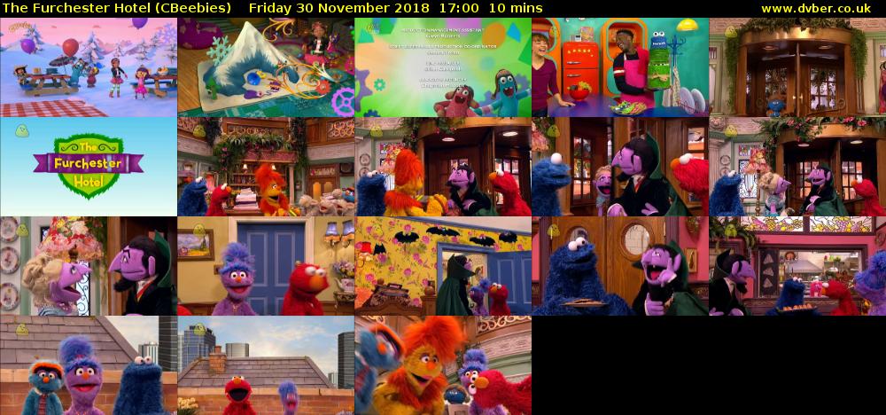 The Furchester Hotel (CBeebies) Friday 30 November 2018 17:00 - 17:10