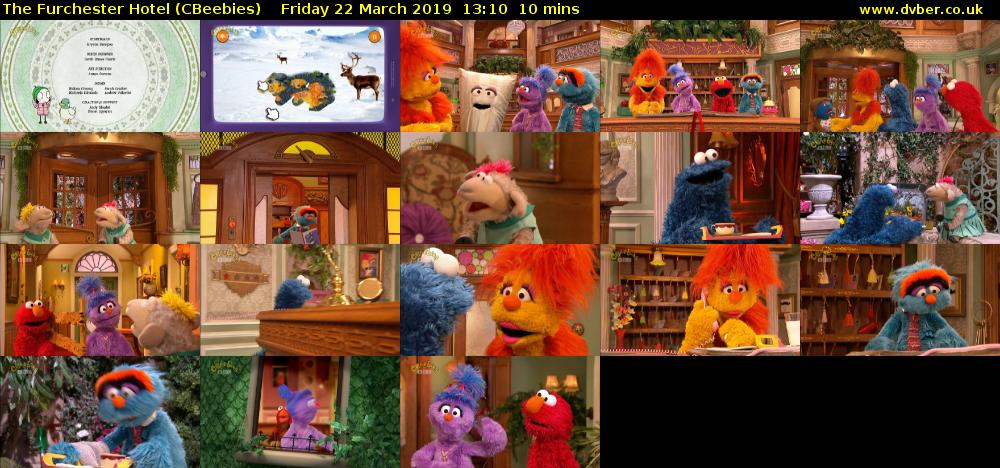 The Furchester Hotel (CBeebies) Friday 22 March 2019 13:10 - 13:20