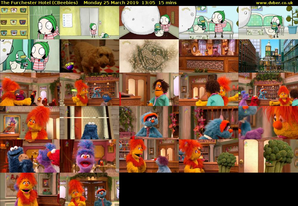 The Furchester Hotel (CBeebies) Monday 25 March 2019 13:05 - 13:20
