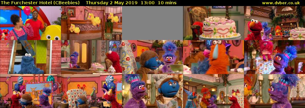 The Furchester Hotel (CBeebies) Thursday 2 May 2019 13:00 - 13:10