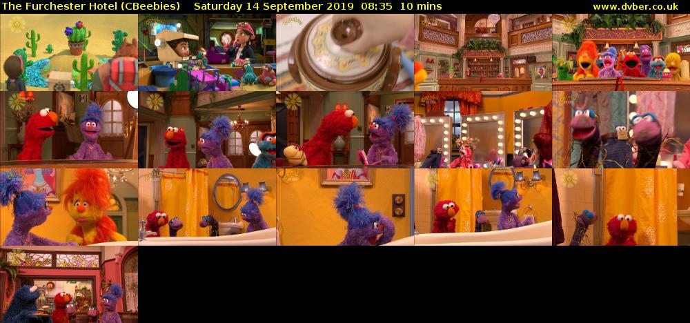 The Furchester Hotel (CBeebies) Saturday 14 September 2019 08:35 - 08:45