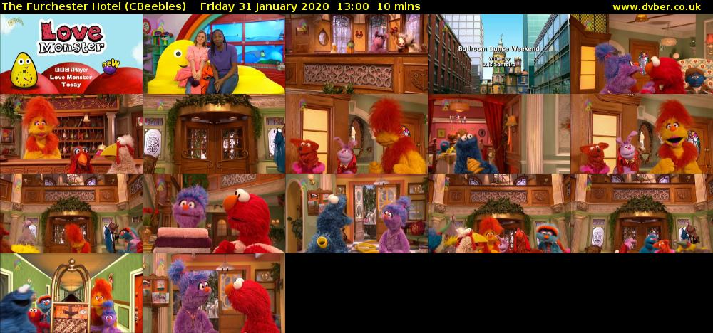 The Furchester Hotel (CBeebies) Friday 31 January 2020 13:00 - 13:10