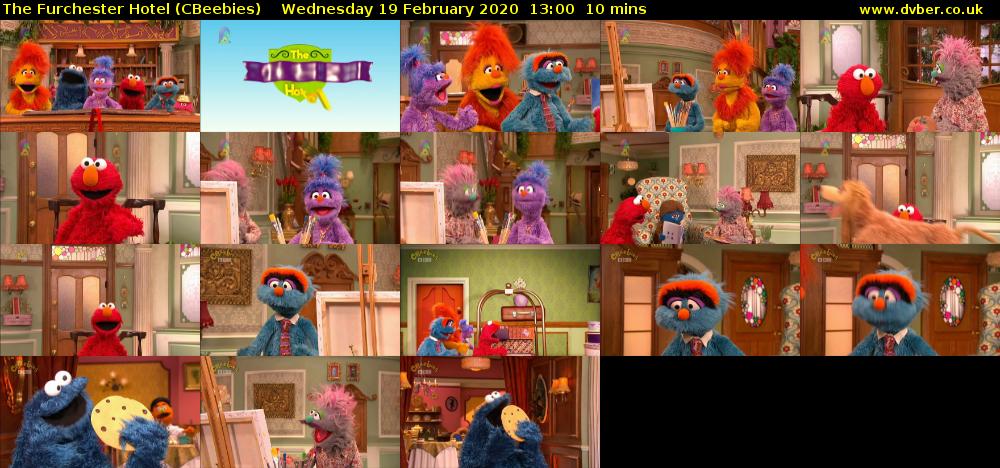 The Furchester Hotel (CBeebies) Wednesday 19 February 2020 13:00 - 13:10