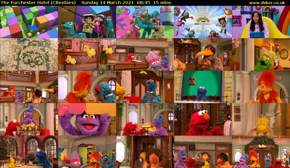 The Furchester Hotel (CBeebies) Sunday 14 March 2021 08:45 - 09:00