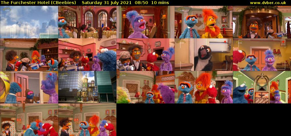 The Furchester Hotel (CBeebies) Saturday 31 July 2021 08:50 - 09:00