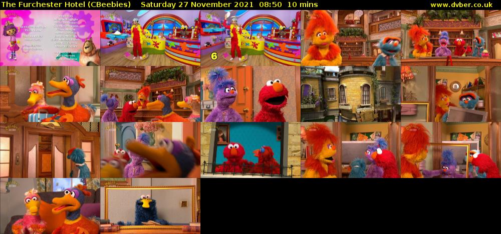 The Furchester Hotel (CBeebies) Saturday 27 November 2021 08:50 - 09:00