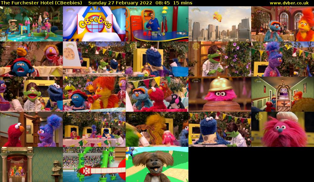 The Furchester Hotel (CBeebies) Sunday 27 February 2022 08:45 - 09:00