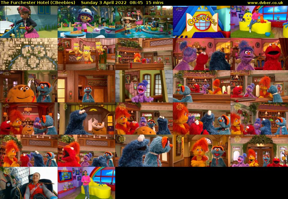 The Furchester Hotel (CBeebies) Sunday 3 April 2022 08:45 - 09:00