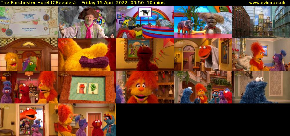 The Furchester Hotel (CBeebies) Friday 15 April 2022 09:50 - 10:00