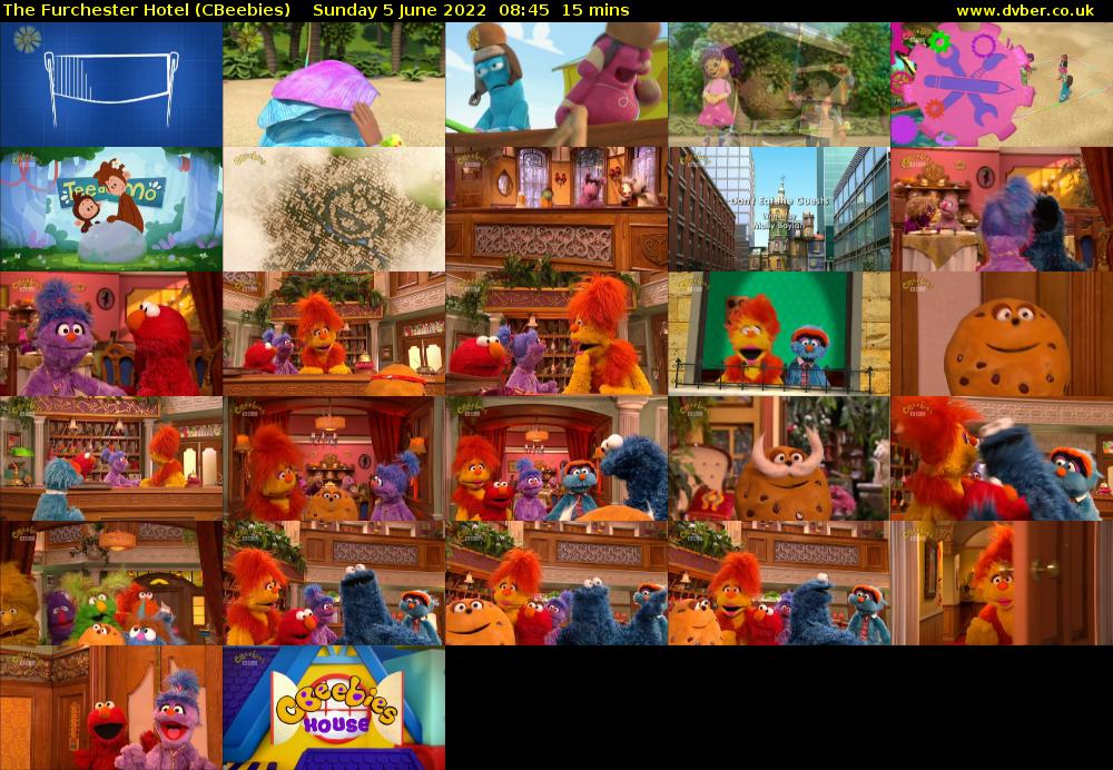 The Furchester Hotel (CBeebies) Sunday 5 June 2022 08:45 - 09:00