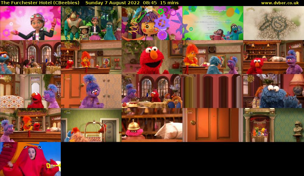 The Furchester Hotel (CBeebies) Sunday 7 August 2022 08:45 - 09:00