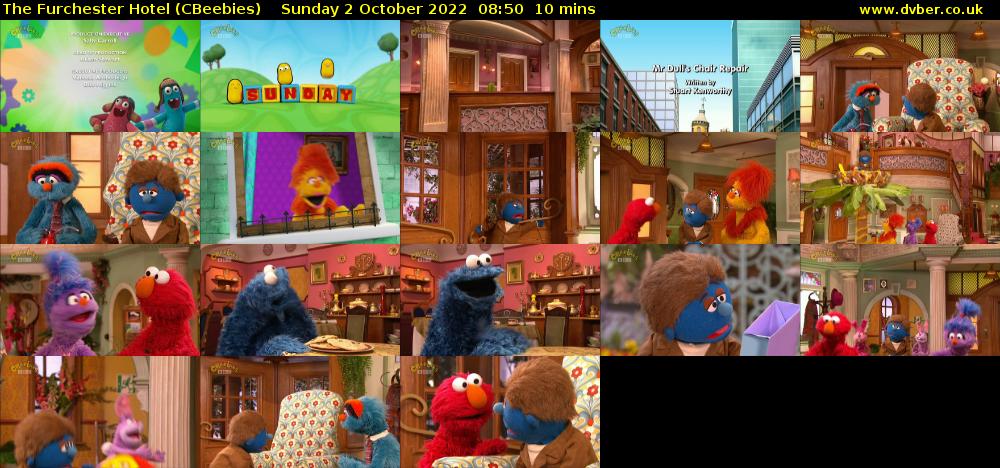 The Furchester Hotel (CBeebies) Sunday 2 October 2022 08:50 - 09:00