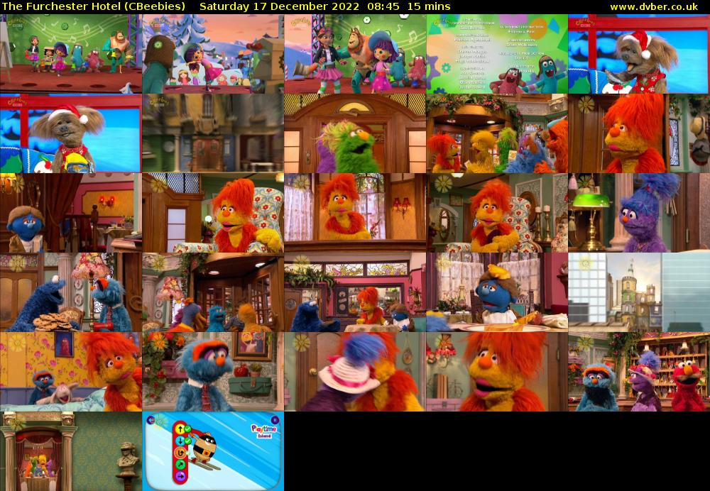 The Furchester Hotel (CBeebies) Saturday 17 December 2022 08:45 - 09:00