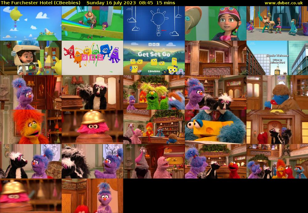 The Furchester Hotel (CBeebies) Sunday 16 July 2023 08:45 - 09:00