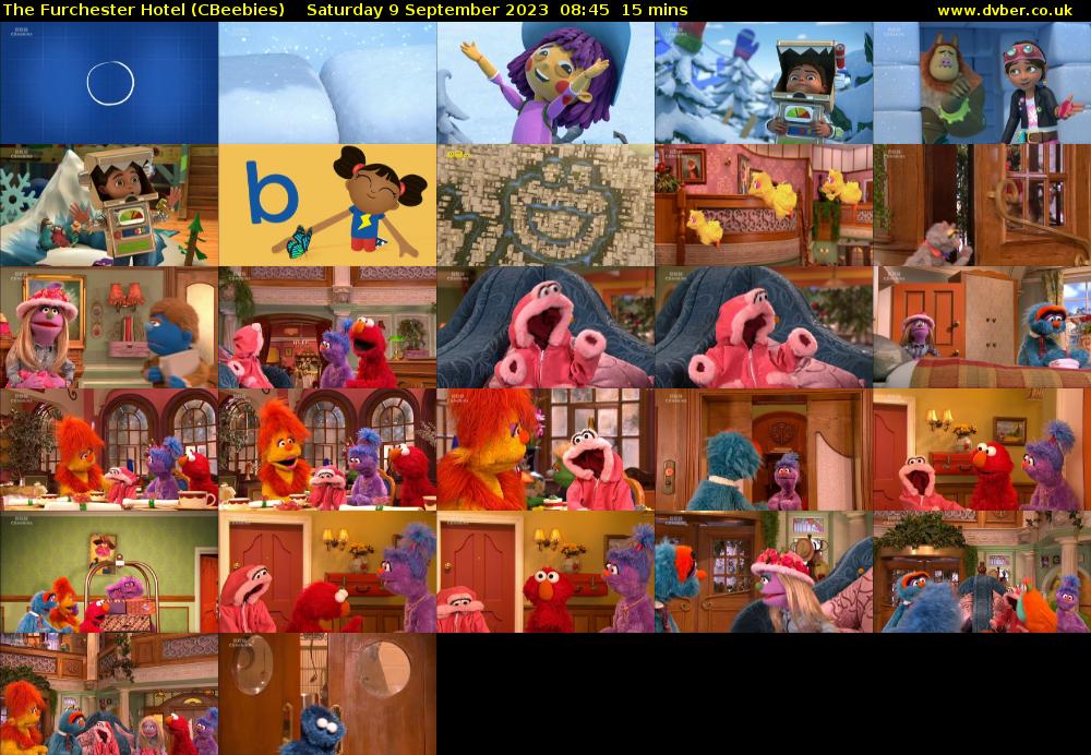 The Furchester Hotel (CBeebies) Saturday 9 September 2023 08:45 - 09:00