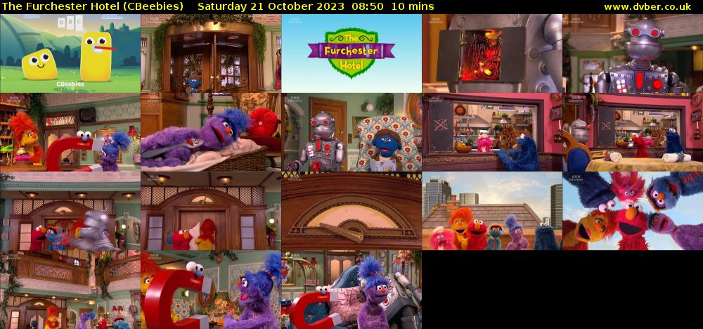 The Furchester Hotel (CBeebies) Saturday 21 October 2023 08:50 - 09:00