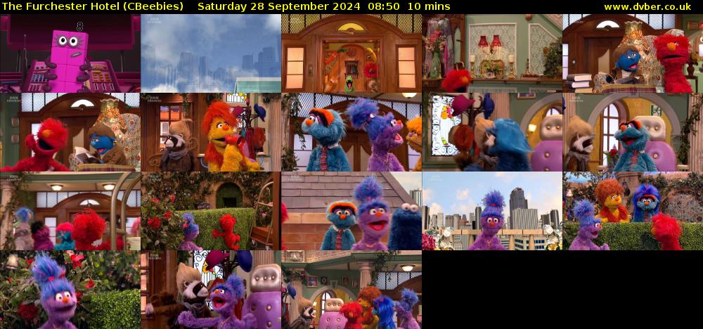 The Furchester Hotel (CBeebies) Saturday 28 September 2024 08:50 - 09:00