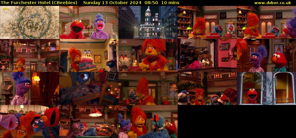 The Furchester Hotel (CBeebies) Sunday 13 October 2024 08:50 - 09:00