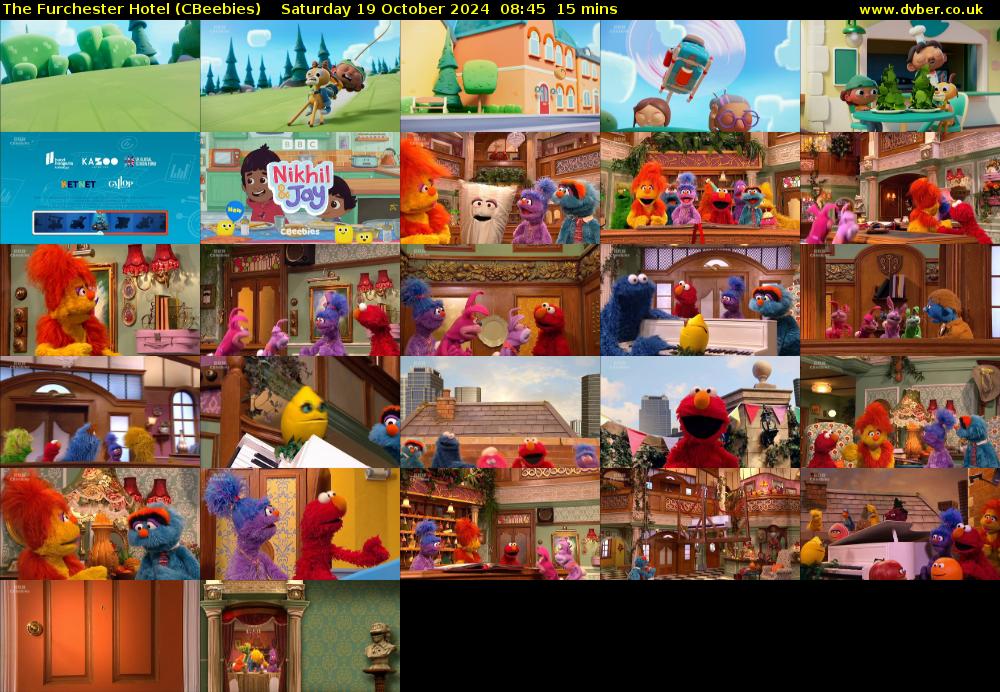 The Furchester Hotel (CBeebies) Saturday 19 October 2024 08:45 - 09:00