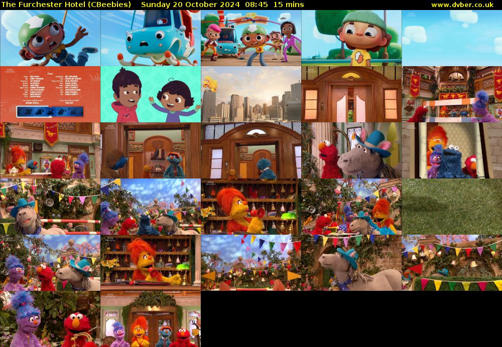The Furchester Hotel (CBeebies) Sunday 20 October 2024 08:45 - 09:00