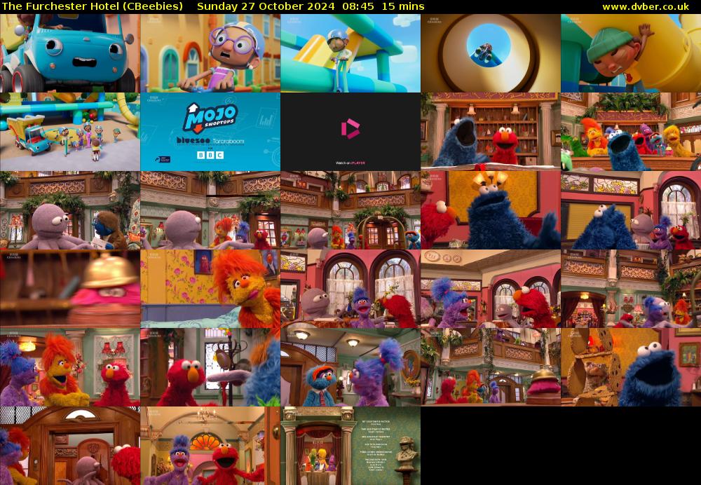 The Furchester Hotel (CBeebies) Sunday 27 October 2024 08:45 - 09:00