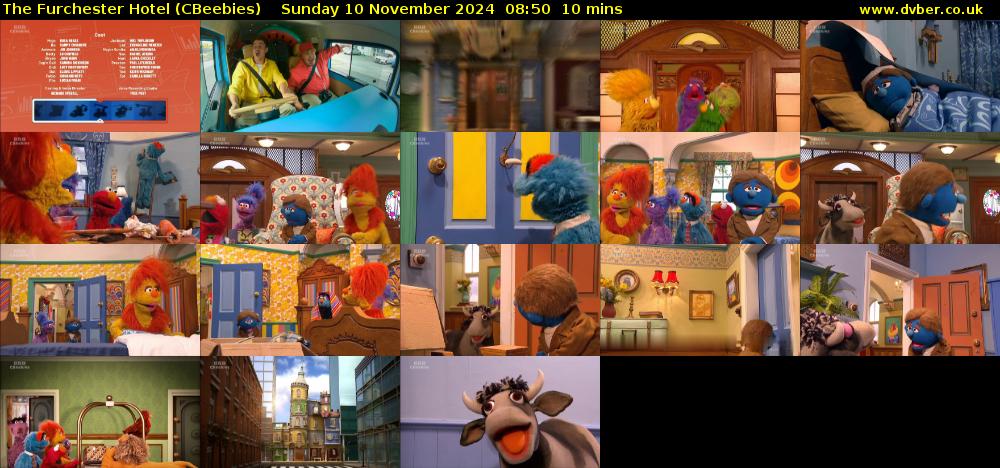 The Furchester Hotel (CBeebies) Sunday 10 November 2024 08:50 - 09:00