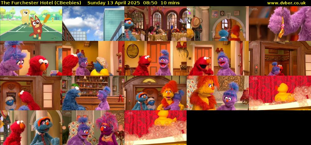 The Furchester Hotel (CBeebies) Sunday 13 April 2025 08:50 - 09:00