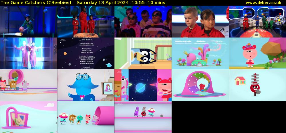 The Game Catchers (CBeebies) Saturday 13 April 2024 10:55 - 11:05